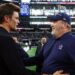 Tom Brady visits with Mike McCarthy