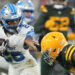 Jahmyr Gibbs and the Detroit Lions beat the Green Bay Packers in the first meeting between the teams this season. (Photo by Patrick McDermott/Getty Images)