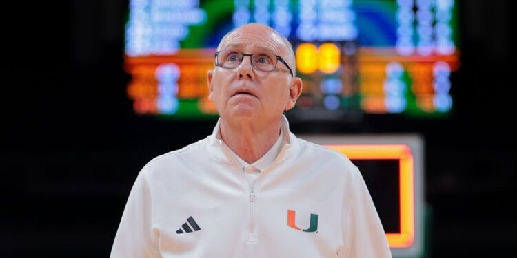 NCAA Basketball: Arkansas at Miami (FL)