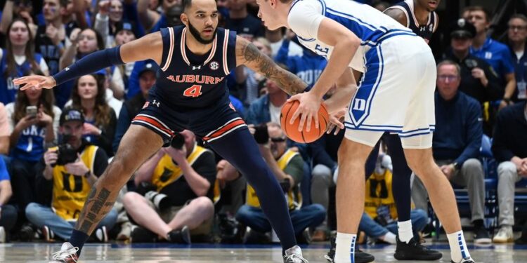 NCAA Basketball: Auburn at Duke