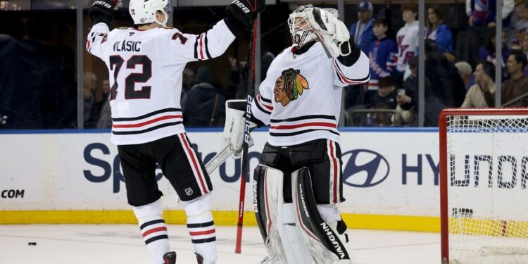 NHL: Chicago Blackhawks at New York Rangers