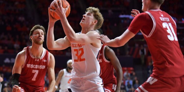 NCAA Basketball: Wisconsin at Illinois