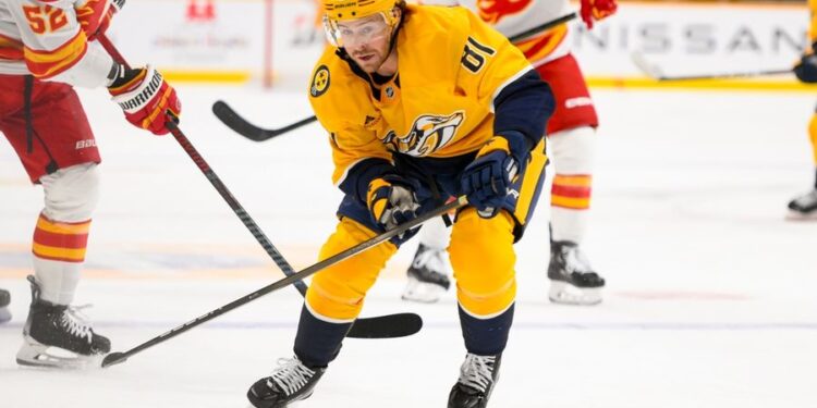 NHL: Calgary Flames at Nashville Predators