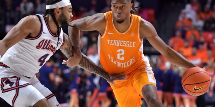 NCAA Basketball: Tennessee at Illinois