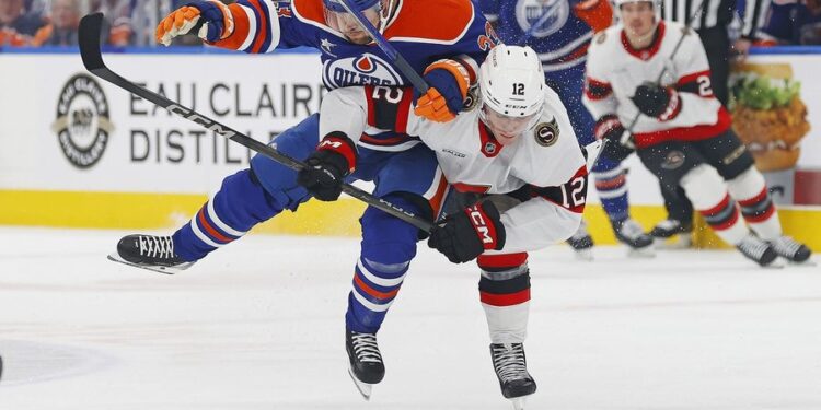 NHL: Ottawa Senators at Edmonton Oilers