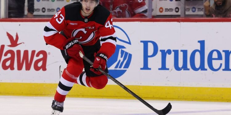 NHL: New York Rangers at New Jersey Devils