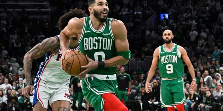 NBA: Philadelphia 76ers at Boston Celtics