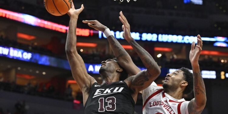 NCAA Basketball: Eastern Kentucky at Louisville