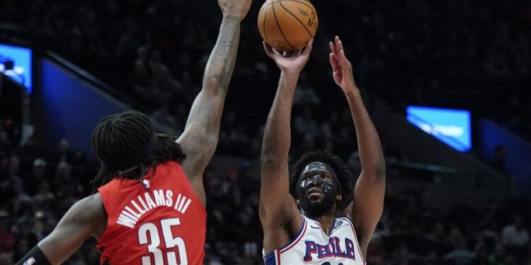 NBA: Philadelphia 76ers at Portland Trail Blazers