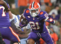 Nov 23, 2024; Clemson, South Carolina, USA; Clemson Tigers running back Jarvis Green (21) runs against The Citadel Bulldogs during the fourth quarter at Memorial Stadium. Mandatory Credit: Ken Ruinard-Imagn Images