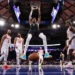 NEW YORK, NEW YORK - DECEMBER 25: Victor Wembanyama #1 of the San Antonio Spurs dunks the ball against the New York Knicks  during the second quarter at Madison Square Garden on December 25, 2024 in New York City. NOTE TO USER: User expressly acknowledges and agrees that, by downloading and or using this photograph, User is consenting to the terms and conditions of the Getty Images License Agreement.  (Photo by Luke Hales/Getty Images)