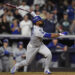 Teoscar Hernández helped the Dodgers win the World Series in his one season with the team. (AP Photo/Godofredo A. Vásquez)s a two-run double against the New York Yankees during the fifth inning in Game 5 of the baseball World Series, Wednesday, Oct. 30, 2024, in New York. (AP Photo/Godofredo A. Vásquez)