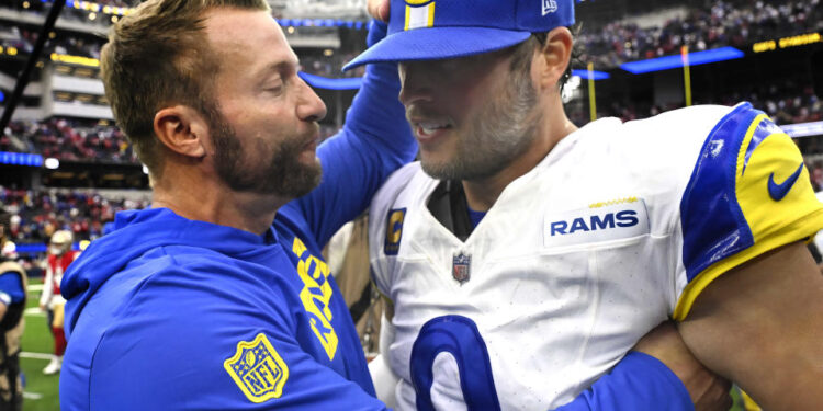 Can Rams head coach Sean McVay and QB Matthew Stafford keep scheming their way around the team's weaknesses? (Photo by Keith Birmingham/MediaNews Group/Pasadena Star-News via Getty Images)