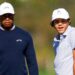 Tiger Woods and his son Charlie