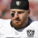 Las Vegas Raiders defensive end Maxx Crosby (98) before an NFL football game against the Tampa Bay Buccaneers Sunday, Dec. 8, 2024, in Tampa, Fla. (AP Photo/Chris O'Meara)