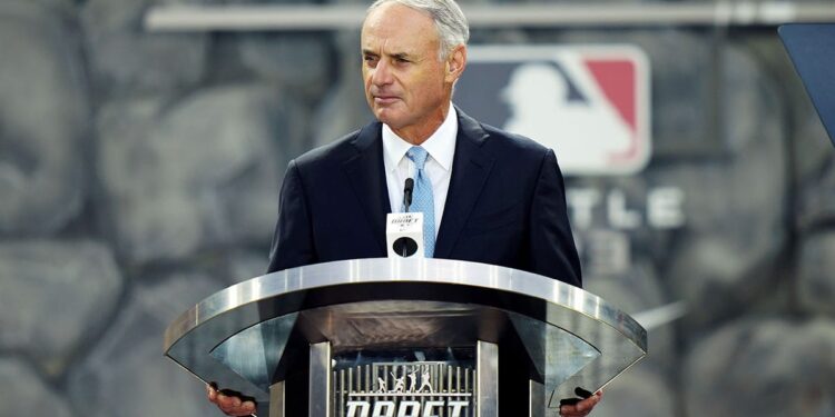 Rob Manfred at the MLB Draft