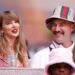 Taylor Swift and Travis Kelce are all smiles during the final day of the U.S. Open, Sept. 8, 2024.