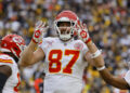 Travis Kelce #87 of the Kansas City Chiefs