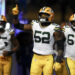 DETROIT, MICHIGAN - DECEMBER 5: Rashan Gary #52 of the Green Bay Packers runs onto the field prior to an NFL football game against the Detroit Lions at Ford Field on December 5, 2024 in Detroit, Michigan. (Photo by Kevin Sabitus/Getty Images)