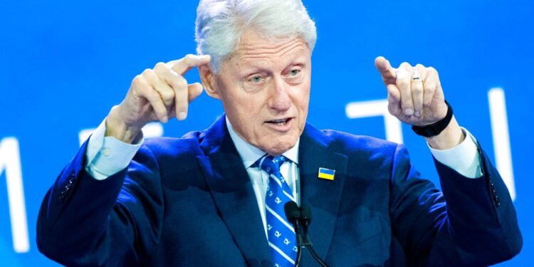 Former President Bill Clinton speaks at the Clinton Global Initiative, Tuesday, Sept. 20, 2022, in New York. (AP Photo/Julia Nikhinson)