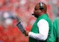 COLUMBUS, OH - SEPTEMBER 21: Marshall Thundering Herd head coach Charles Huff watches a play during the game against Marshall Thundering Herd and the Ohio State Buckeyes on September 21, 2024, at Ohio Stadium in Columbus, OH. (Photo by Ian Johnson/Icon Sportswire via Getty Images)