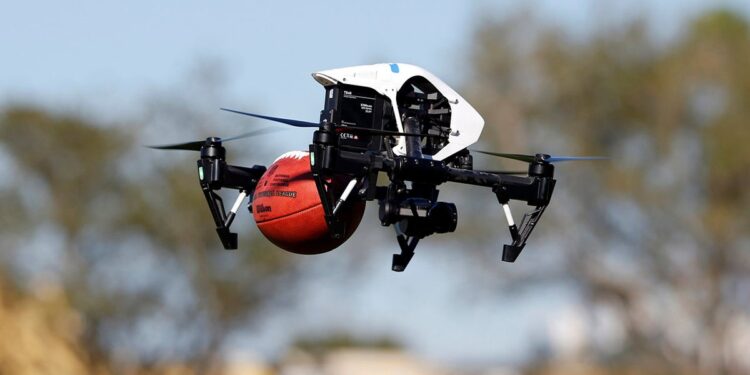 A drone at the Pro Bowl