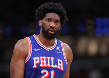 Joel Embiid has played in six of Philadelphia's 23 games this season. (Melissa Tamez/Icon Sportswire via Getty Images)