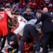 Heat and Rockets players brawl