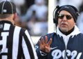 James Franklin talks to refs