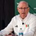 Jim Larranaga speaks at a press conference