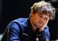 Magnus Carlsen competes