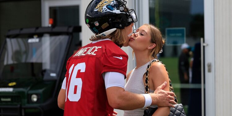 Marissa Lawrence and Trevor Lawrence