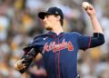 Max Fried pitches