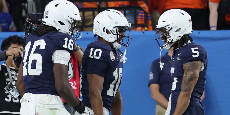 Penn State celebrating