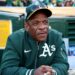 Rickey Henderson in dugout