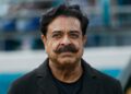 Shad Khan on the field