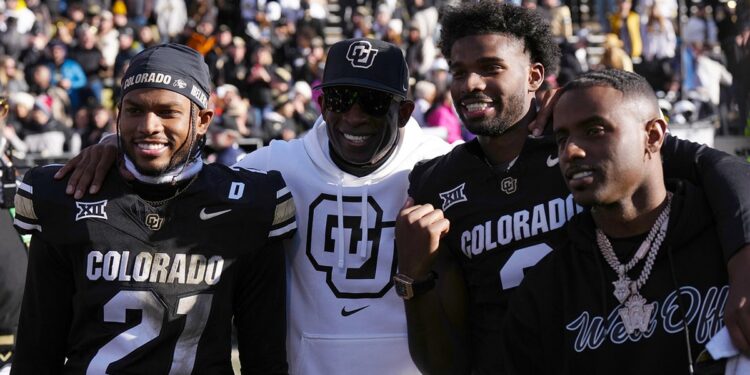 Shilo Sanders, Deion Sanders, Deion Sanders Jr, and Shedeur Sanders