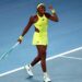 Coco Gauff celebrates beating Jodie Burrage