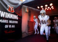 Cincinnati Bengals wide receiver Jermaine Burton (81) runs onto the field before the NFL game against the Philadelphia Eagles at Paycor Stadium in Cincinnati on Sunday, Oct. 27, 2024.PHOTO USA TODAY SPORTS IMAGES