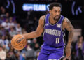 Jan 19, 2025; Sacramento, California, USA; Sacramento Kings guard Malik Monk (0) controls the ball against the Washington Wizards during the third quarter at Golden 1 Center. Mandatory Credit: Ed Szczepanski-Imagn Images