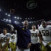 NEW ORLEANS, LOUISIANA - JANUARY 02: Head coach Marcus Freeman of the Notre Dame Fighting Irish celebrates with his team after a 23-10 victory against the Georgia Bulldogs in the 91st Allstate Sugar Bowl at Caesars Superdome on January 02, 2025 in New Orleans, Louisiana. (Photo by Sean Gardner/Getty Images)