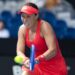 Jessica Pegula hits a return during the women's singles first round match between Jessica Pegula of the United States and Maya Joint of Australia at Australian Open tennis tournament in Melbourne, Australia, Jan. 13, 2025. (Photo by Hu Jingchen/Xinhua via Getty Images)