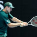 MELBOURNE, VIC - JANUARY 19: Tommy Paul of the United States of America in action during Round 4 of the 2025 Australian Open on January 19 2025, at Melbourne Park in Melbourne, Australia. (Photo by Jason Heidrich/Icon Sportswire via Getty Images)