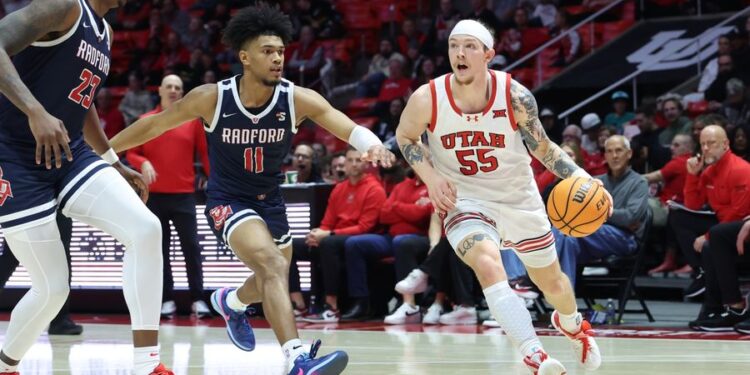 NCAA Basketball: Radford at Utah