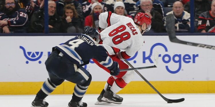 NHL: Carolina Hurricanes at Columbus Blue Jackets