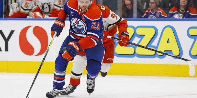 NHL: Anaheim Ducks at Edmonton Oilers