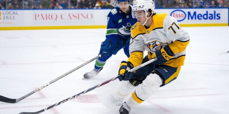 NHL: Nashville Predators at Vancouver Canucks