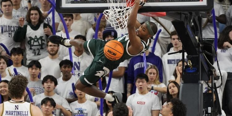 NCAA Basketball: Michigan State at Northwestern