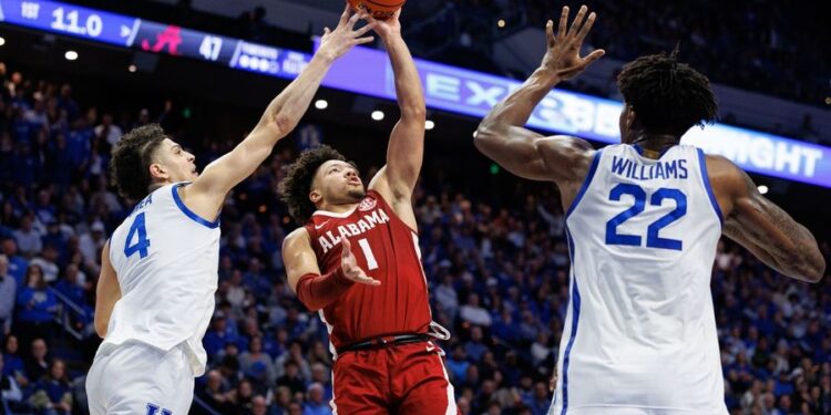 NCAA Basketball: Alabama at Kentucky