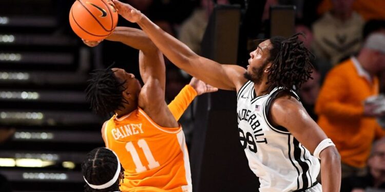 NCAA Basketball: Tennessee at Vanderbilt